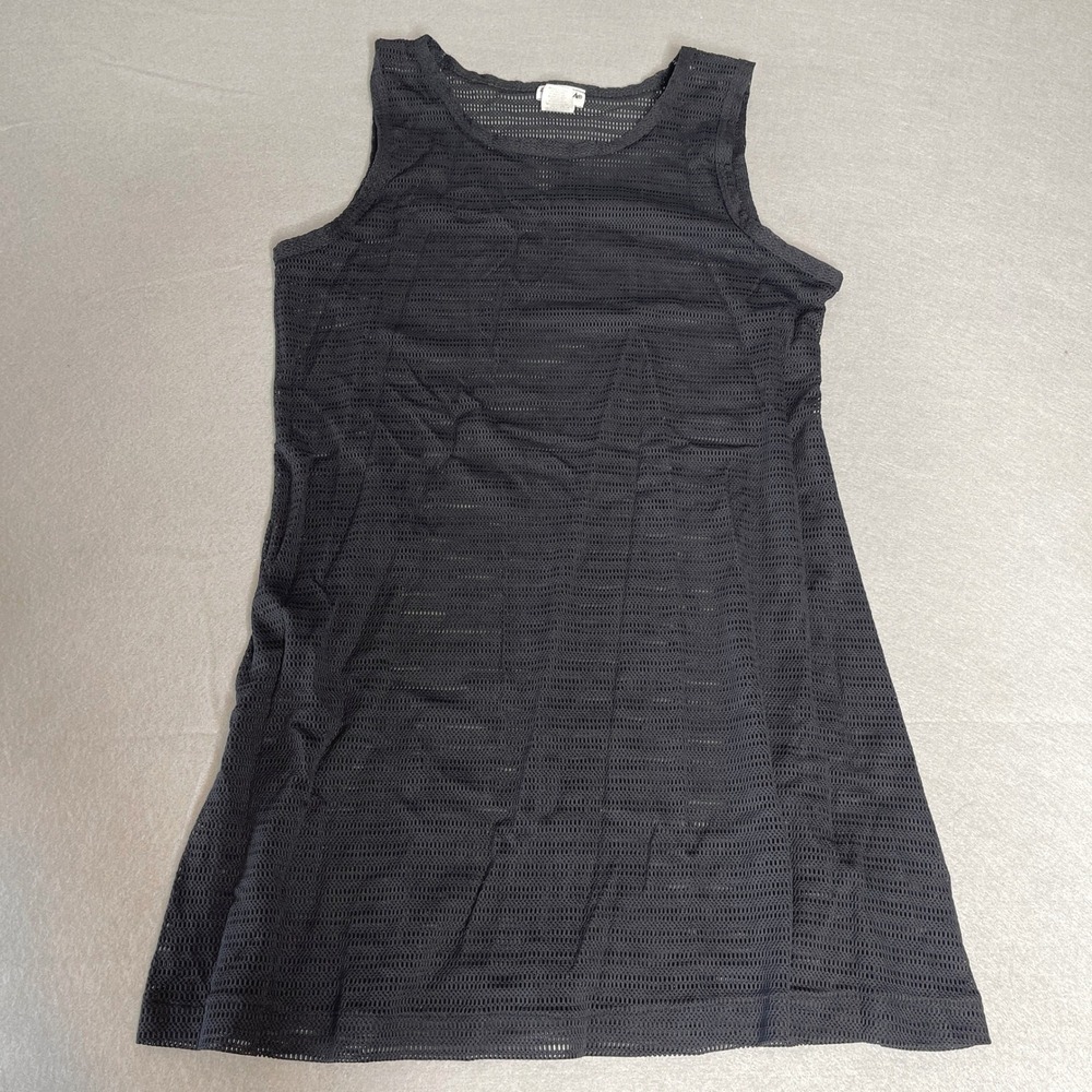 Vintage La Blanca‎ Black Mesh Swimsuit Coverup Tank Top